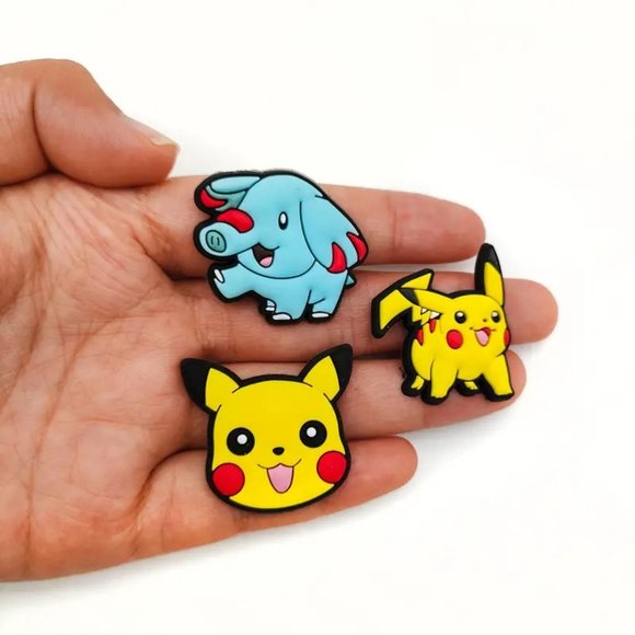 *NEW - 8-pcs* Pokemon Pikachu Video Game Shoe Charms for Your Crocs (Asst. D) - Picture 5 of 7